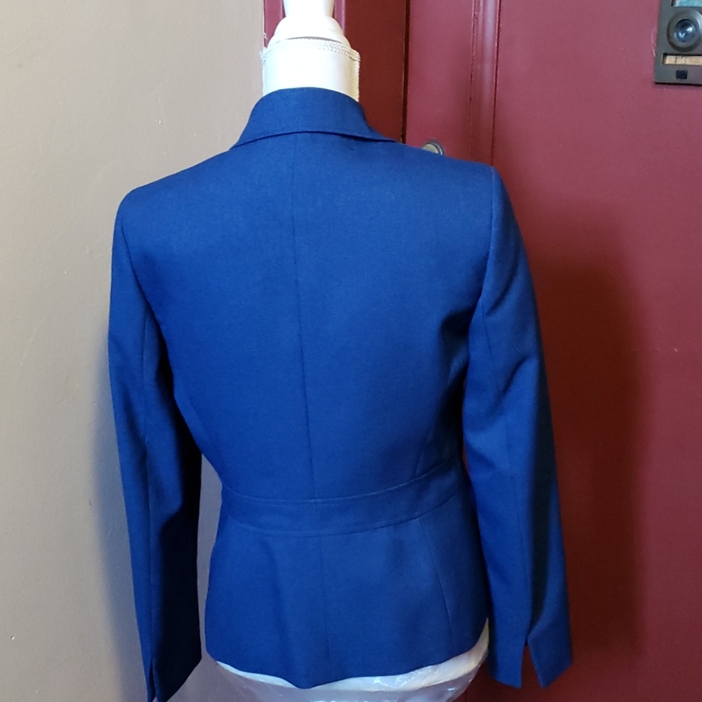 EVAN -PICONE BLUE 2-PC LINED PANTS SUIT SIZE 4 - Picture 5 of 16